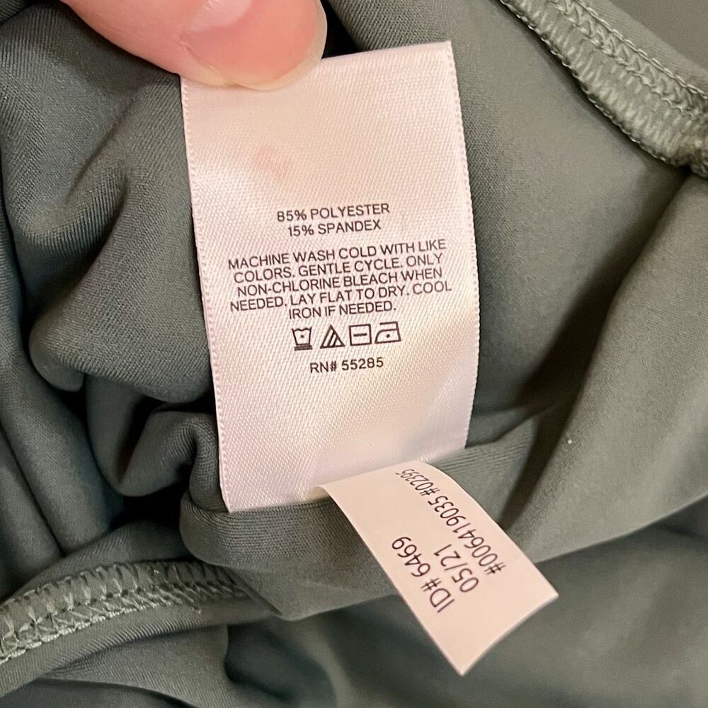 Express Body Contour Bodysuit Women Sz XL High Compression Tank Sage Green NWT - Picture 3 of 7